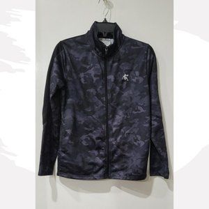 Boys Sz XL (14/16) Black & Ebony Camouflage Track Jacket by AND 1 Sty ANB19BZS05